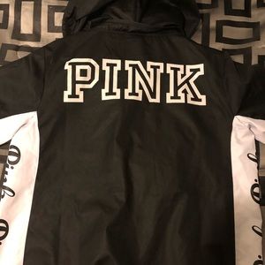 PINK rain coat